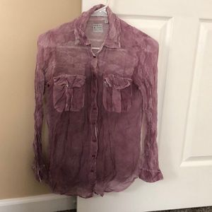 Silk button down shirt from guess